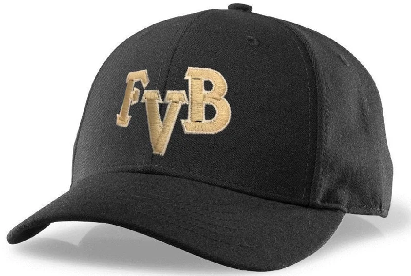 College Hat for Men-Richardson Black 6-Stitch Base Umpire Hat (FVB)