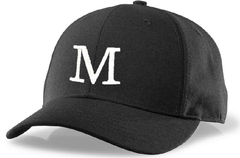 Couple Hat for Men-Richardson Black 6-Stitch Base Umpire Hat (MUA)