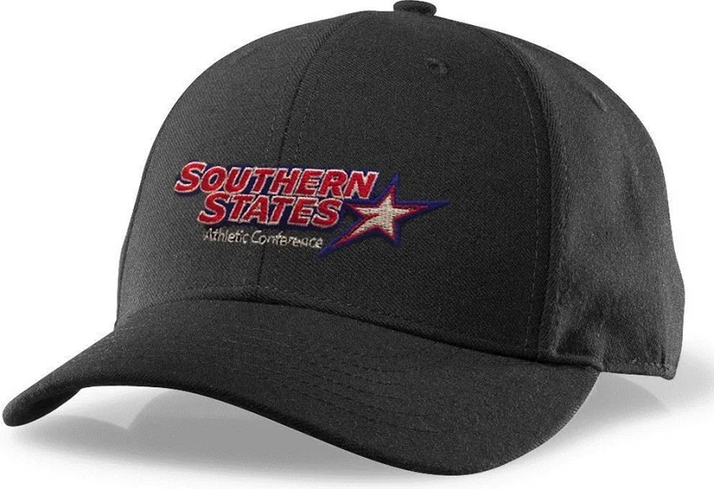 Printed Hat for Men-Richardson Black 6-Stitch Base Umpire Hat (SSAC)