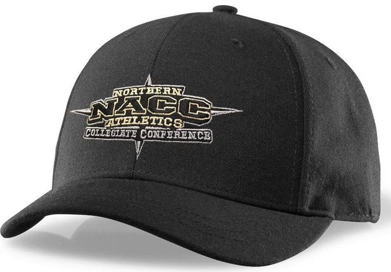 Minimalist Hat for Men-Richardson Black 4-Stitch Combo Umpire Hat (NACC)