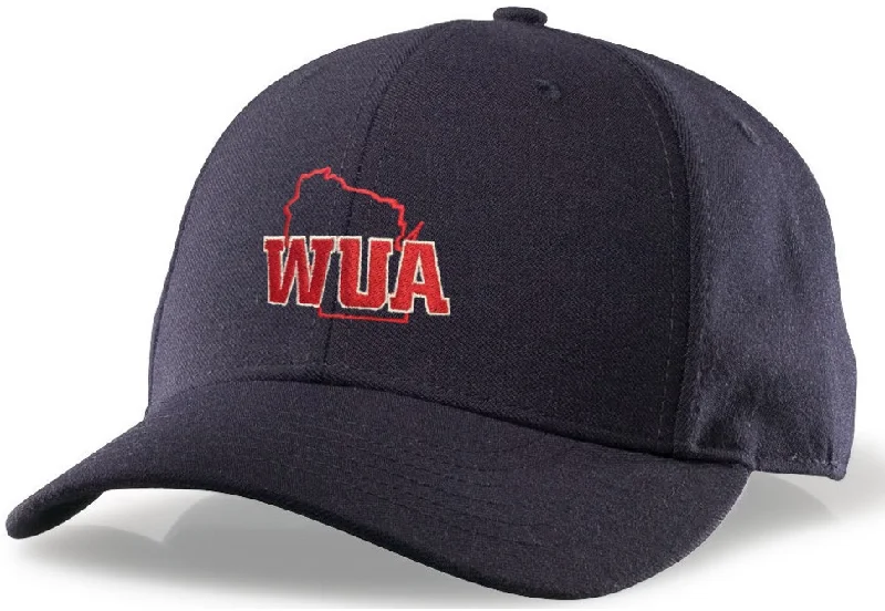 Gym Hat for Men-Richardson Navy 6-Stitch Base Umpire Hat (WUA)