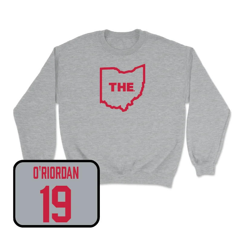 Long Sleeve Elementary School Shirts-Sport Grey Men's Volleyball The Crew  - Jack O’Riordan