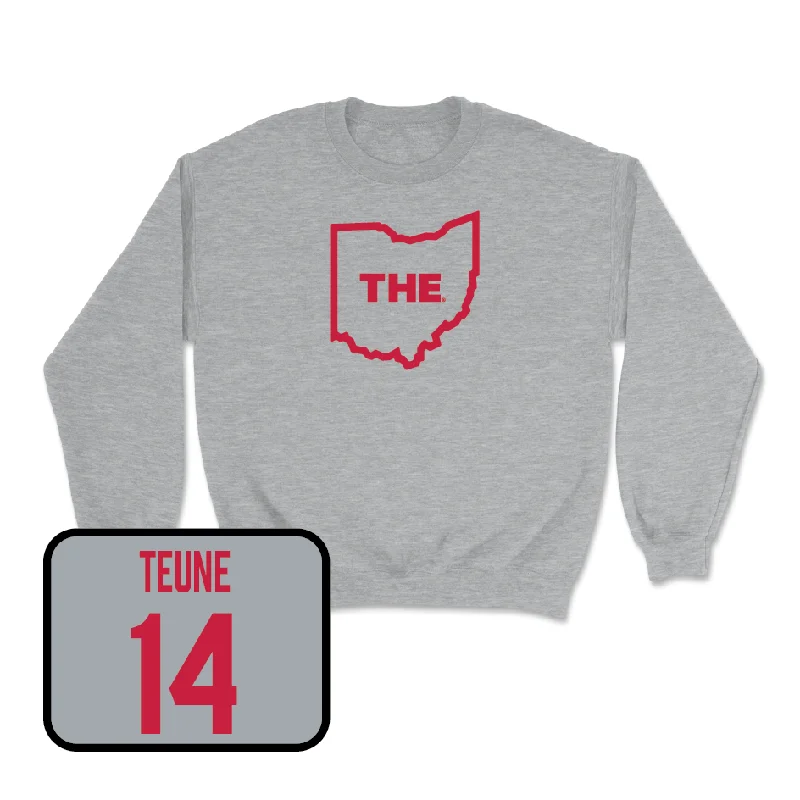 Long Sleeve Thanksgiving Shirts-Sport Grey Men's Volleyball The Crew - Kyle Teune