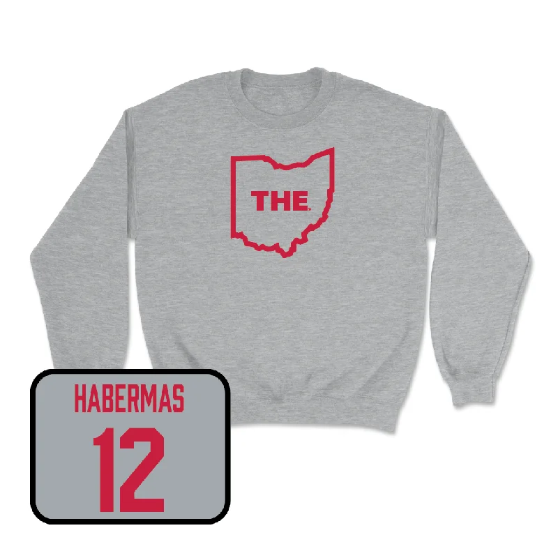 Long Sleeve New Year’s Shirts-Sport Grey Men's Volleyball The Crew - Nathan Habermas