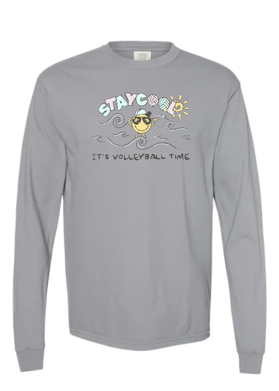 Long Sleeve Fashionable Shirts-Stay Cool Volleyball Long Sleeve