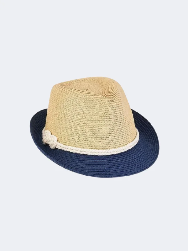 Packable Hat for Women-Sun N' Sand Young Boy Fedora Women Beach Hat Navy  Hk244 B