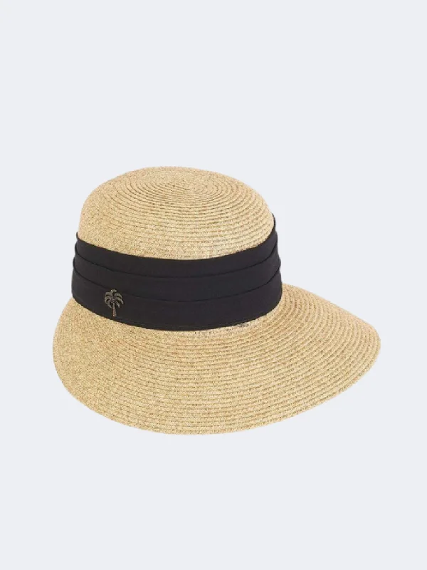 UV Protection Hat for Women-Sun N' Sand Paper Braid Backless Hat Women Beach Hat Tan Hh1955 B