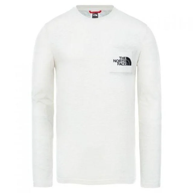 Long Sleeve Gamer Shirts-The North Face Tissaack Men Lifestyle Long Sleeve White