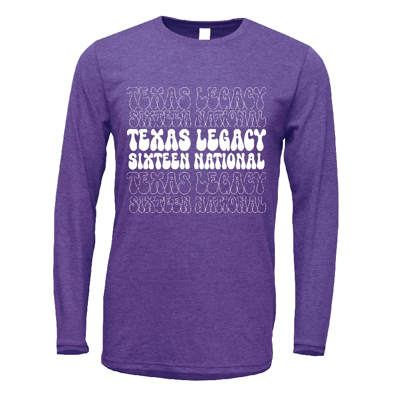 Long Sleeve Loose Fit Shirts-Tx Legacy - long sleeve Blend T-Shirt