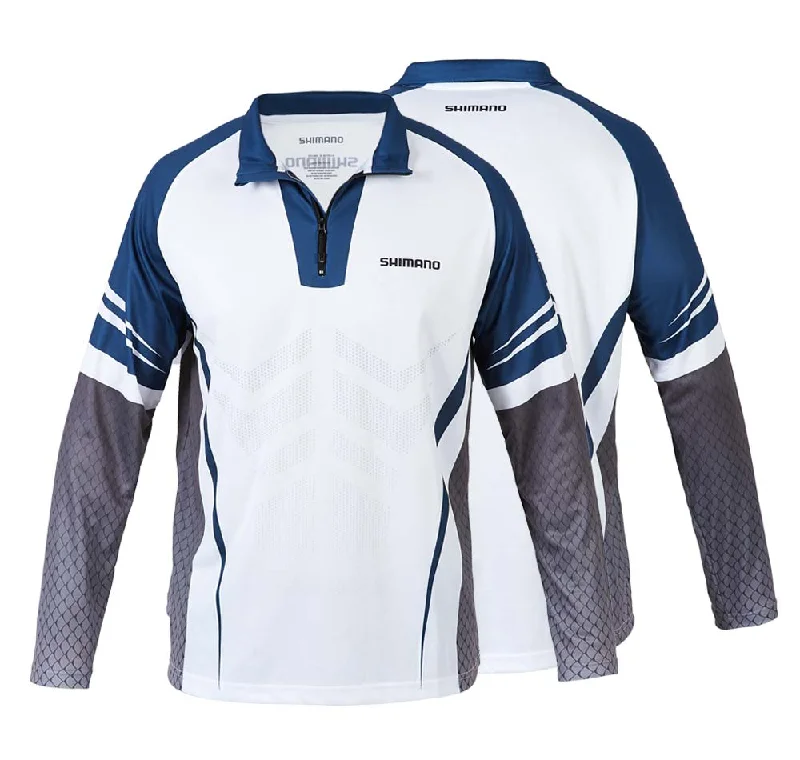 Long Sleeve Mother's Day Shirts-Shimano Technical Corporate Sublimated Adults Fishing Shirt