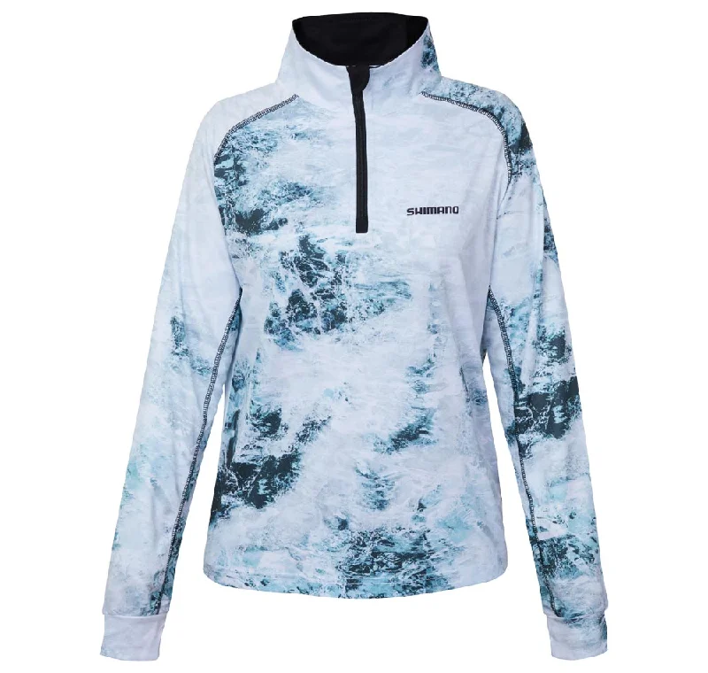 Long Sleeve Work Shirts-Shimano Womens Corporate Sublimated Fishing Shirt