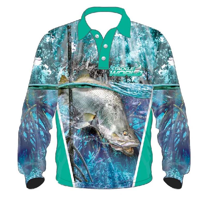 Long Sleeve Horoscope Shirts-Tackle World Angler Series Barra V2 Ladies Fishing Shirt