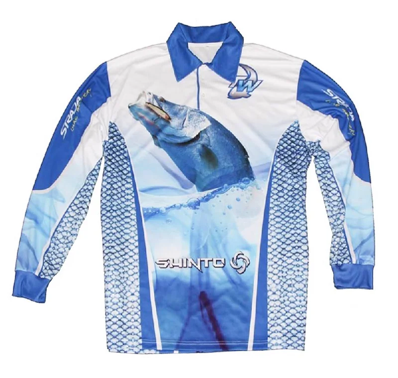 Long Sleeve Sarcastic Shirts-Tackle World Barramundi Adults Fishing Shirt