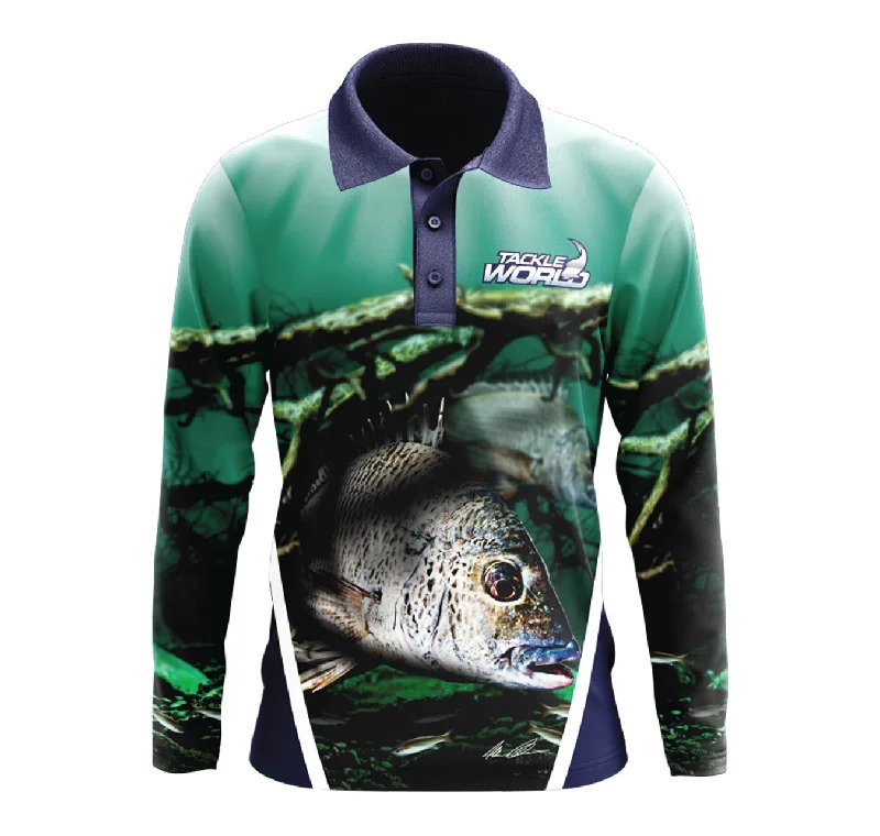 Long Sleeve Galaxy Print Shirts-Tackle World Bream Kids Fishing Shirts