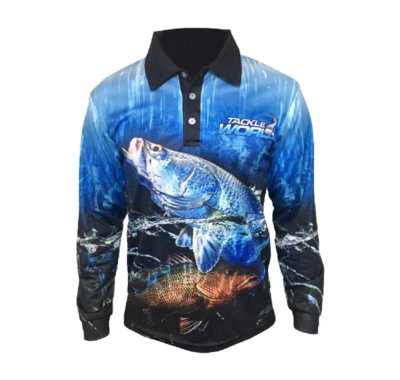 Long Sleeve Plaid Shirts-Tackle World Elite Northern Species Fishing Shirts