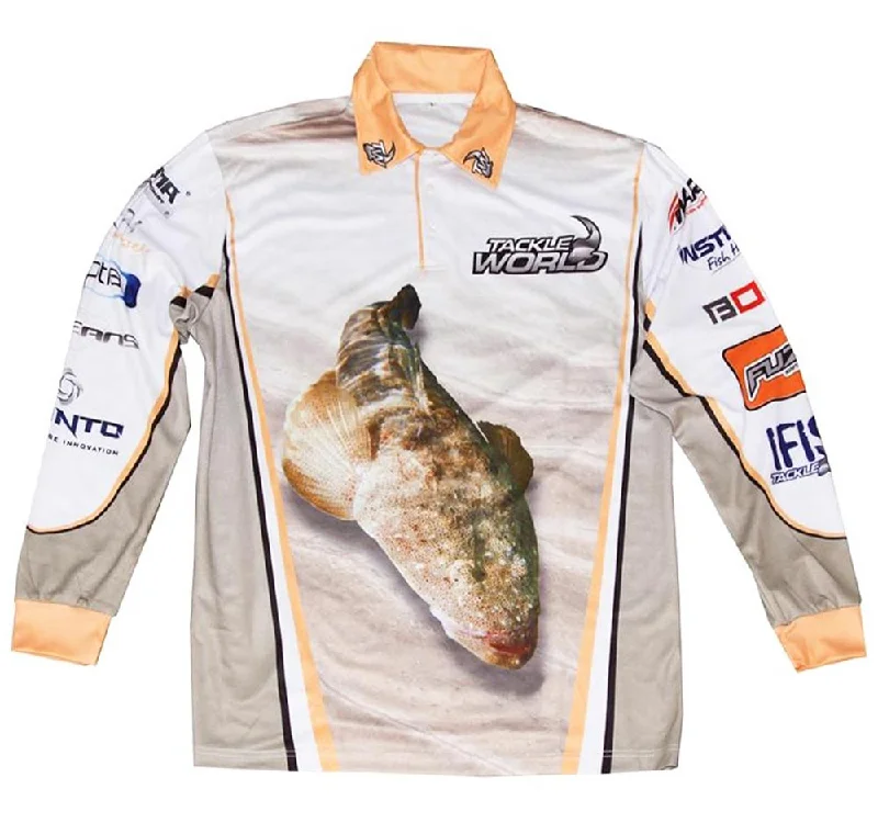 Long Sleeve Space Shirts-Tackle World Flathead Adults Fishing Shirt