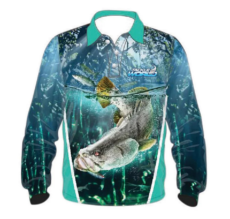 Long Sleeve Soccer Shirts-Tackle World Angler Series Barra Ladies Fishing Shirt